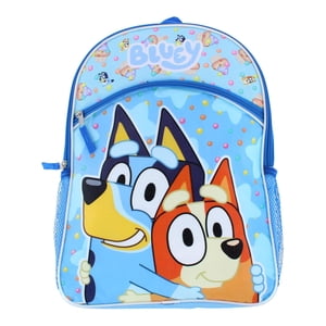 Mochila escolar de nylon azul de 16" para niños y niñas de 3+ años