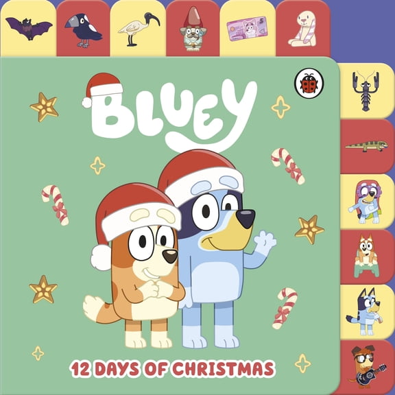 Bluey by Bluey : 12 Days of Christmas Tabbed Board Book 2023 Board book NEW