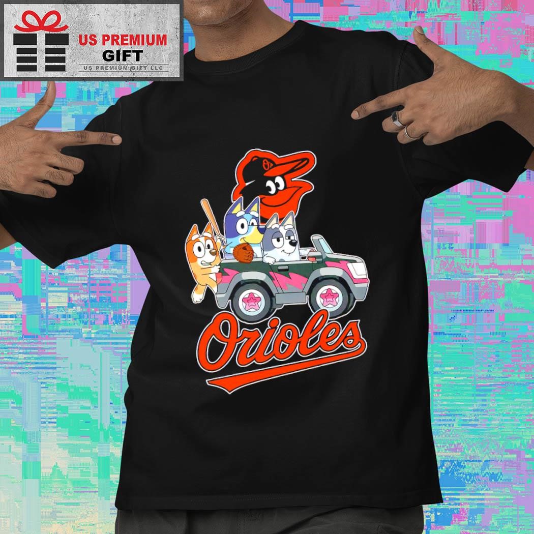 Bluey Drive A Car Baltimore Baseball Logo Shirt - Walmart.com