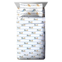 Bluey in the Dream Kids 3-Piece Twin Sheet Set, Microfiber, Blue, BBC Studios