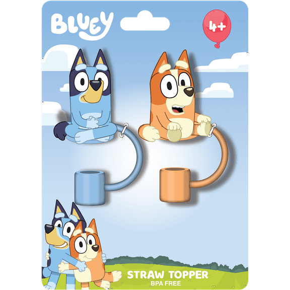 Bluey licensed Straw Topper