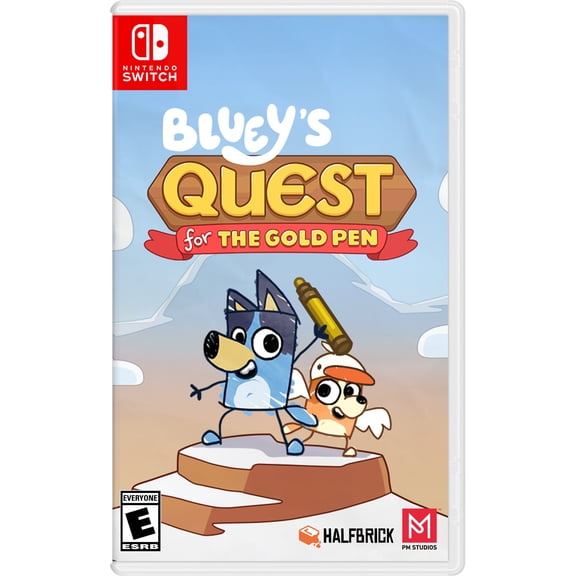 Bluey's Quest for The Gold Pen, Nintendo Switch Game