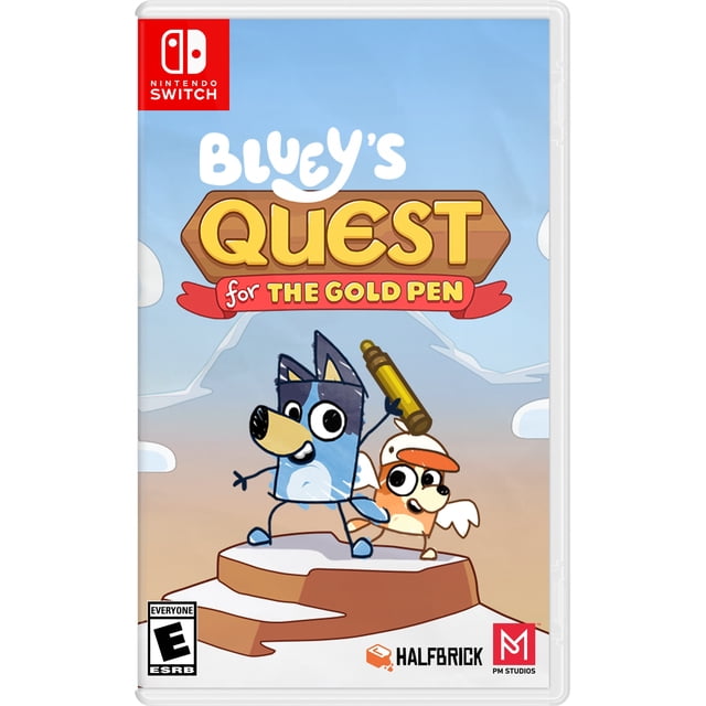 Bluey's Quest for The Gold Pen, Nintendo Switch Game