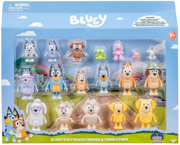 Bluey's Ultimate Friends & Family Mini Figure 14-Pack