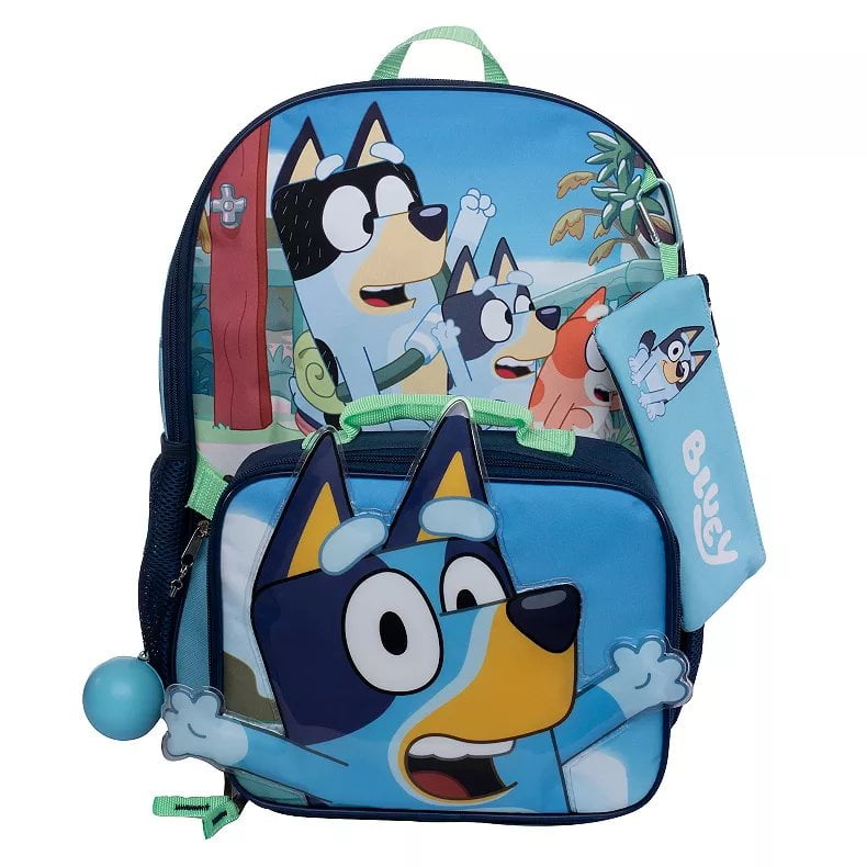 Bluey the Heeler Backpack, Lunch, Accessories Bag, Carabineer, Squish ...