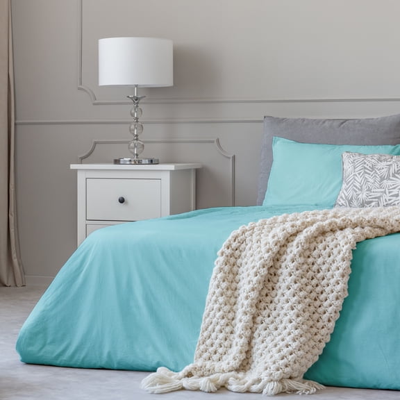 Bluff City Bedding Bamboo Feel 1800 Count 3-piece Soft Duvet Cover Set Sage King - Cal King