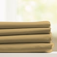 thumbnail image 1 of Bluff City Bedding Soft As Cotton Hotel Quality 4-piece Bed Sheet Set Gold Microfiber King, 1 of 5