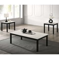 thumbnail image 1 of Bluff Modern Wood 3-Piece Coffee Table Set with 2 End Tables, White, 1 of 14