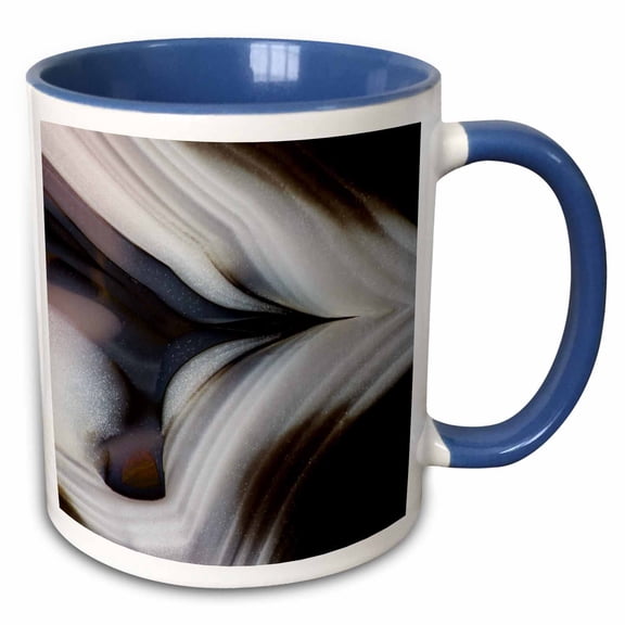 3drose, Bluish Baker Egg Thunderegg, New Mexico, 11oz Two-tone Blue Mug