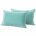 thumbnail image 1 of Bluish Green Retro Greek Key Outdoor Waterproof Pillow Covers, Greece Ancient Rustic Geometric Decorative Rectangle Throw Pillowcase Sofa Cushion Sham for Patio/Couch/Chair, 20"x12" 2 Pack, 1 of 8