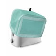 thumbnail image 1 of Bluish Green Retro Greek Key Toaster Cover 2 Slice, Small Kitchen Appliance Covers, Greece Ancient Rustic Geometric Toaster Oven Cover with Loop, Bread Machine Cover Polyester Dust Cover Protection, 1 of 4