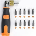 thumbnail image 1 of Blukids 10 in 1 Multi-angle Ratchet Screwdriver Professional Tools, 180° Multi-angle Rotation Screwdriver, A Great Screwdriver Solves Most Repair/Disassembly Problems(Orange), 1 of 6