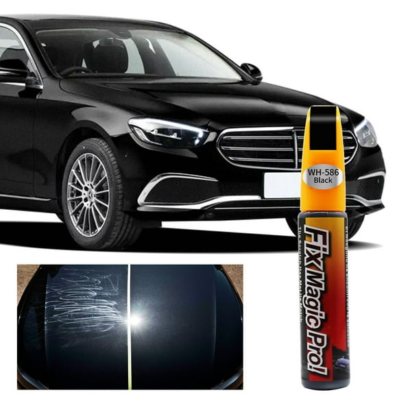 Blukids 2 Pcs Touch Up Paint For Cars, Automotive Car Paint Pen Scratch Repair Two-In-One Touch Up Paint, Premium Car Scratch Remover for Deep Scratches 0.4 fl oz(Black)