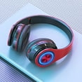 thumbnail image 1 of Blukids 2024 Bluetooth Headphones with Led Light Noise Reduction Bluetooth 5.3 Wireless Headphones Over Ear Deep Bass, HiFi Sound Comfortable Protein Earpads, 7 Hours of Working Time for Travel Work, 1 of 6