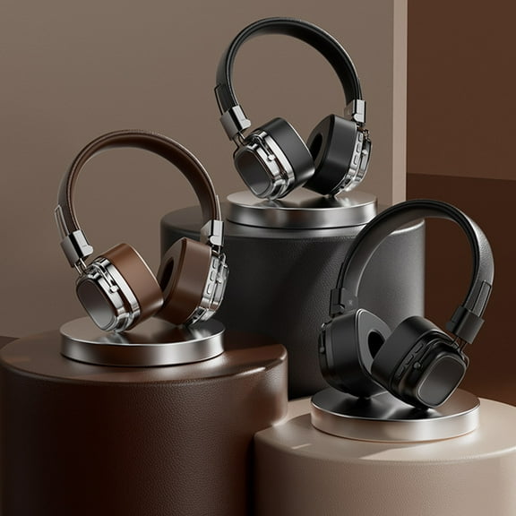 Blukids 2024 New Bluetooth Headphones Noise Reduction 5.3 Bluetooth Wireless Headphones Over Ear Deep Bass, HiFi Sound Comfortable Protein Earpads, 12 Hours of Working Time for Travel Work