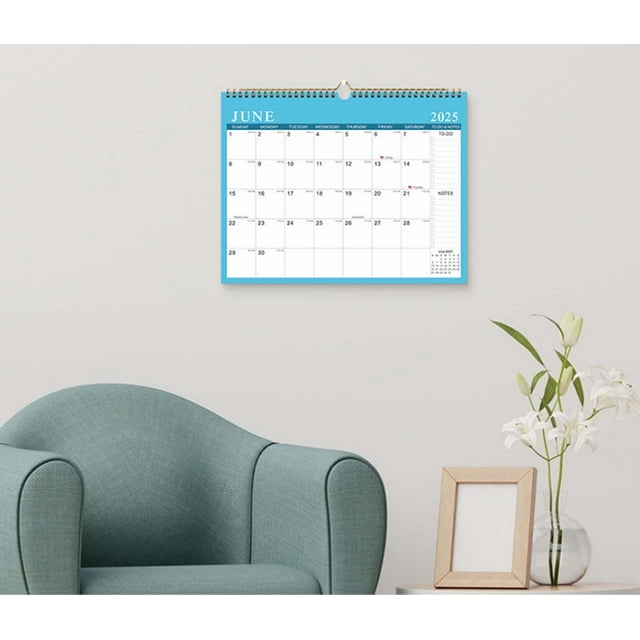 Blukids 2025-2026 Wall Calendar - 18 Monthly Wall Calendar 2025-2026