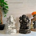 thumbnail image 1 of Blukids 6" Lord Ganesh/Ganesha Statue Sculpted in Great Detail and Hand Painted in Antique Bronze Finnish - Ganesh Idol for Car/Home Décor/Mandir Gift(Black), 1 of 5