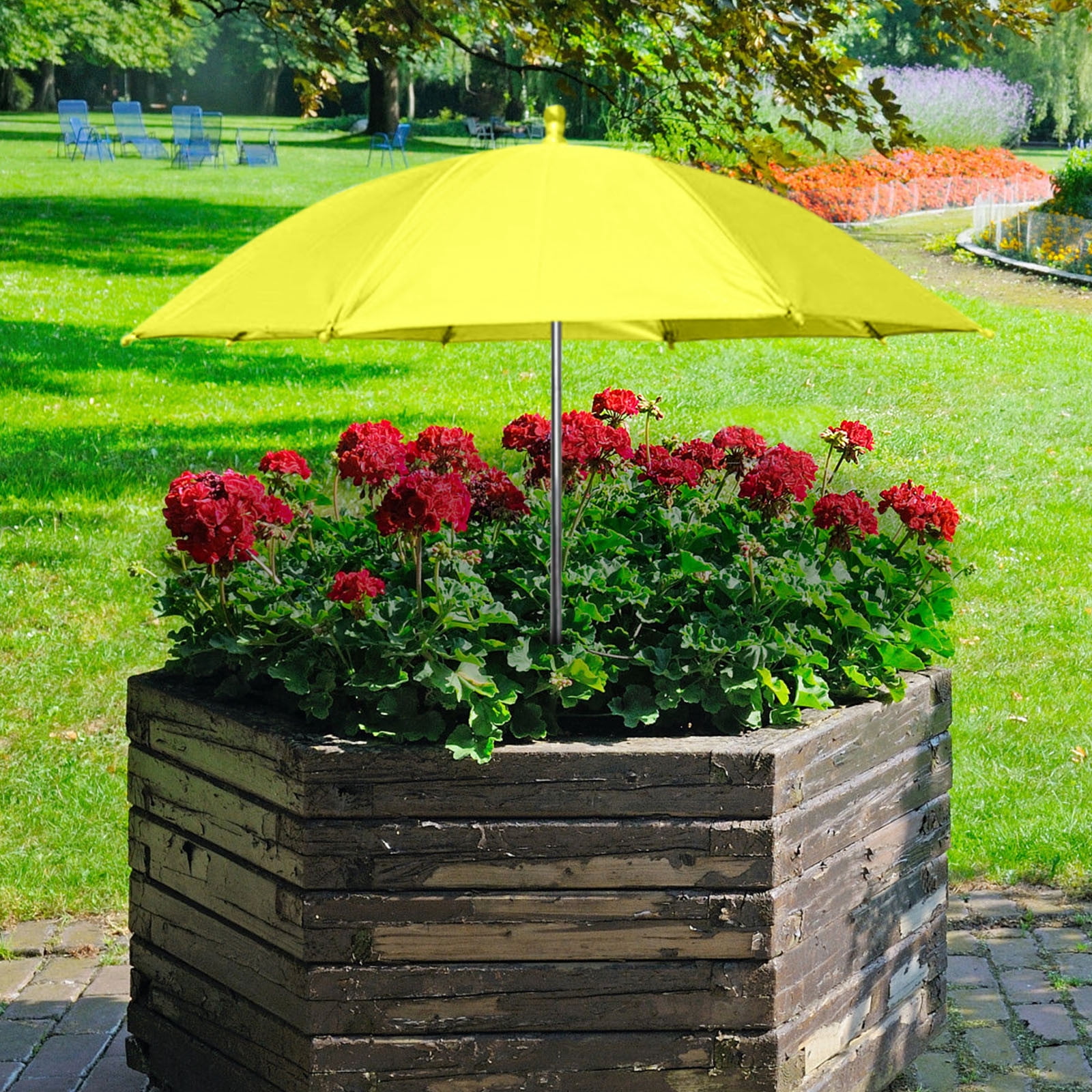 Blukids Adjustable Plant Umbrella for Outdoor Potted Plants - Sun ...