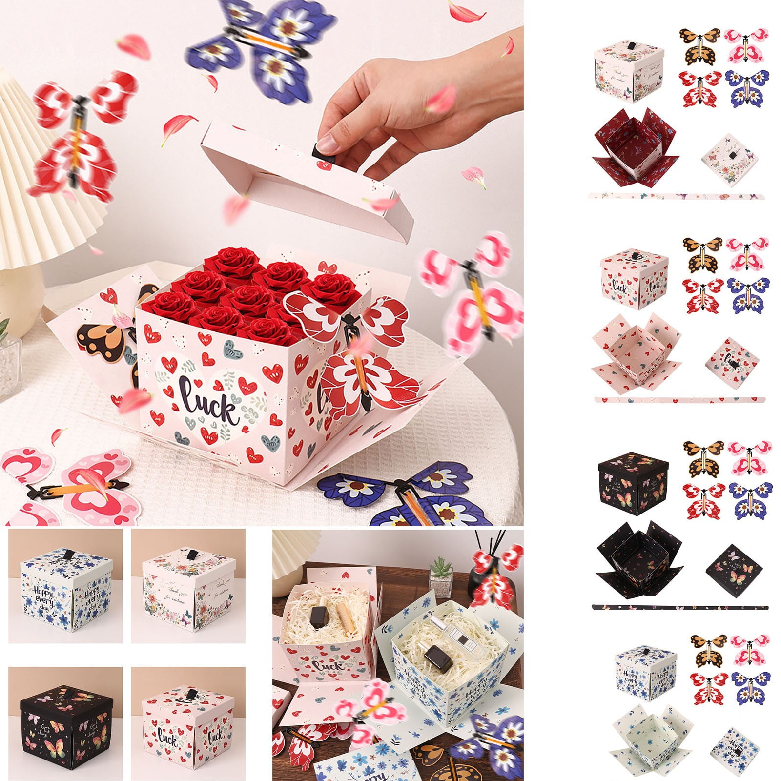 Blukids Butterfly Explosion Gift Box, DIY Unique Exploding Surprise