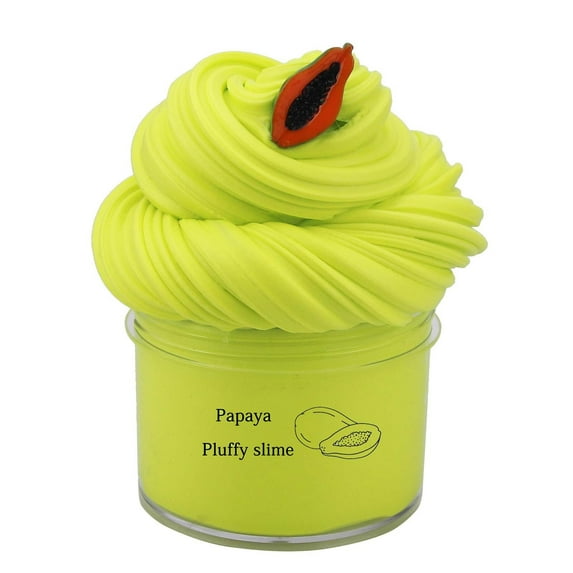 Blukids Cloud Slime Kit,Bule,Red,Orange Colorful Scented DIY Mini Slime Supplies for Kids, Best Birthday Gift Stress Relief Toy for Kids Education, Party Favor(Yellow,B)