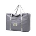 thumbnail image 1 of Blukids Extra Large Storage Tote with Zippers & Carrying Handles, Heavy-Duty Oxford Fabric Moving Bags for Laundry, Space Saving, Storage, Winter(Gray), 1 of 8