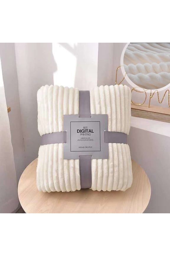 Fleece Blanket King Size – Soft and Warm Decorative Fuzzy Blankets – Cozy, Fluffy, Plush Lightweight Throw Blankets for Couch, Bed, Sofa,59×78 inch(White)