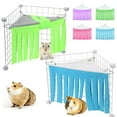 thumbnail image 1 of Blukids Hamster Hideout, Small Animal Hideaway Tent Fleece Forest Pet Cage Accessories Nest Bedding for Chinchilla Guinea Pig Hedgehog Rat Squirrel Ferret Dwarf Bunny(Blue), 1 of 6
