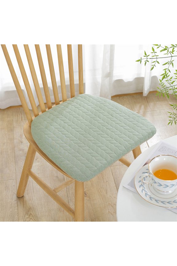 Indoor Chair Cushions for Dining Chairs, Super Comfortable & Soft Non-slip Kitchen Chair Cushion Pads, Garden Patio Furniture Office Chair Seat Cushions, 15.7×17inch(Green)