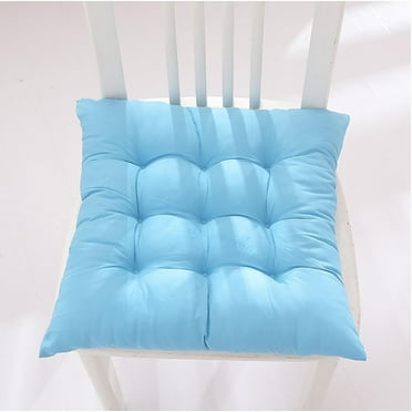 Blukids Indoor Outdoor Chair Cushions Set of 2 for Dining Chairs, Comfortable & Soft Non-slip Kitchen Chair Cushion Pads, Garden Patio Furniture Office Chair Seat Cushions, Decorative Gift,Light Blue
