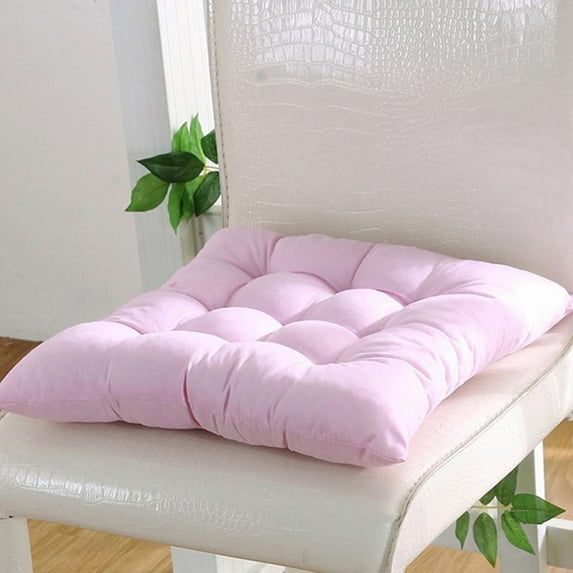 Blukids Indoor Outdoor Chair Cushions Set of 2 for Dining Chairs, Comfortable & Soft Non-slip Kitchen Chair Cushion Pads, Garden Patio Furniture Office Chair Seat Cushions, Decorative Gift,Pink