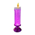 thumbnail image 1 of Blukids LED Crystal Candle Light Table Centrepiece Flameless Candles Transparent Small Tea Wax Birthday Proposal INS Desktop Decoration Create Atmosphere Smokeless Candles Tea lights(Purple), 1 of 5