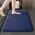 thumbnail image 1 of Blukids Memory Foam Bath Mat Rug 31x20 inch, Ultra Soft Non Slip and Absorbent Bathroom Rug, Machine Wash Dry, Comfortable, Thick Bath Rug Carpet for Bathroom Floor, Tub and Shower(Blue), 1 of 2