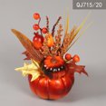 thumbnail image 1 of Blukids Mini Artificial Pumpkin for Spring Decoration,Faux Fall Flowers,Artificial Flowers for Home Halloween Thanksgiving Table Centepieces, Fall Outdoor Indoor Decorations(red), 1 of 6