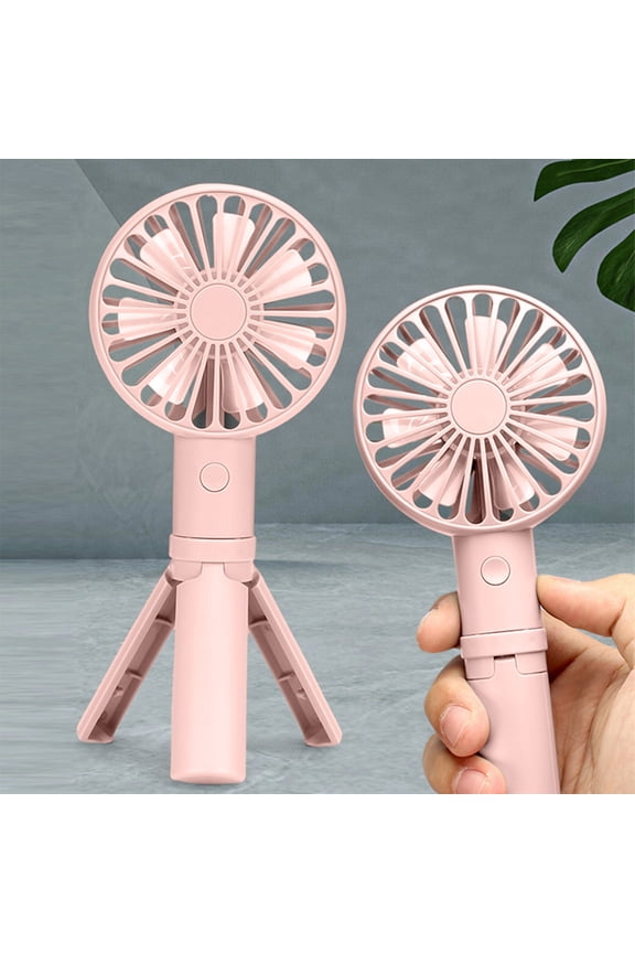 Mini Portable Fan with Tripod Stand,3 Speed Powerful Handheld Fan USB Rechargeable,Personal Small Desk Fan for Home Office Outdoor Travel Use