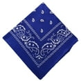 thumbnail image 1 of Blukids Multi-Purpose Cotton Paisley Cowboy Bandanas Headband for Men and Women（Dark Blue）, 1 of 2