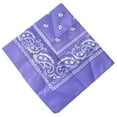 thumbnail image 1 of Blukids Multi-Purpose Cotton Paisley Cowboy Bandanas Headband for Men and Women（Purple）, 1 of 3