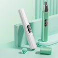 thumbnail image 1 of Blukids Nose Hair Trimmer, Rechargeable Painless Ear and Eyebrow Trimming Tool, Double Edge Blade, Easy to Clean, with Power Indicator, Suitable for Men, Women(Green), 1 of 7