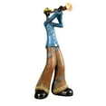 thumbnail image 1 of Blukids Nostalgic Trumpet Player Figurine for Home Decor, Classic Melody-Playing Sculpture Ornament for Shelf Cabinet Desktop Table in Home Office Hotel Bar - Housewarming Gift Ideas(C), 1 of 8