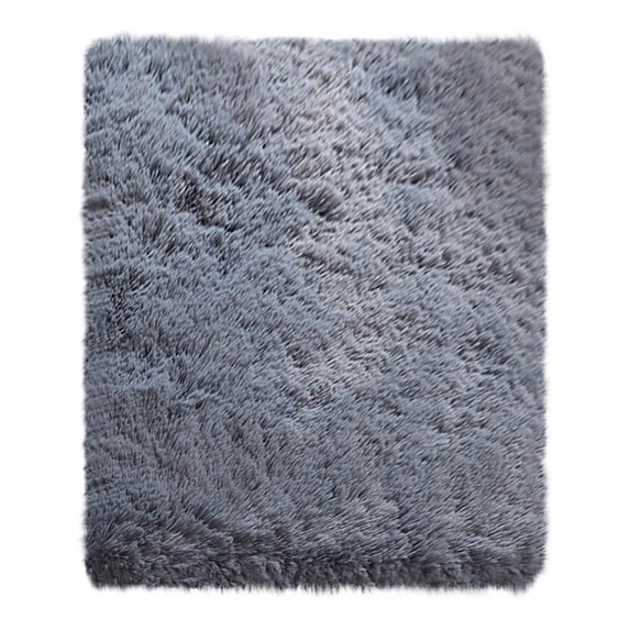 Blukids Plush Machine Washable Rugs - 23x47Area Rugs for Living Room Soft Non-Slip Throw Indoor Rug, Modern Geometric Print Low-Pile Floor Carpet for Bedroom Under Dining Table Home Office(Gray)