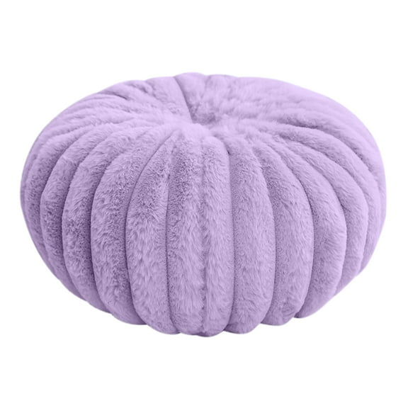 Blukids Round Throw Pillow, 13.7" Round Cushion Pillows Pumpkin Decorative Pillows Floor Cushion for Couch Bed Sofa Chair, Soft Aesthetic Circle Seat Cushion Home Decor Pillow(Purple)