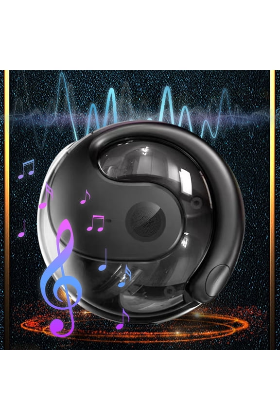 Smart Language Translator Earbuds, Wireless Bluetooth Translation Headphones, Open 3D Stereo Headphones, Simultaneous Interpretation In Real Time, Supports Over 75 Different Languages(Black)