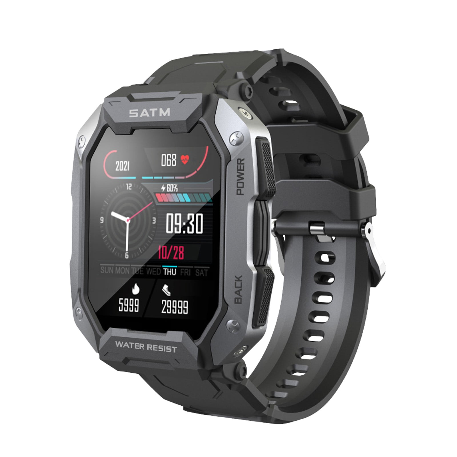 Blukids Smart Watch for Men Women,1.71" HD Screen,Answer/Make Call,IP68 Waterproof,Pedometer,Heart Rate Sleep Monitor,Outdoor Fitness Tracker,Smart Watch for Android iOS,Father’s Day Gift