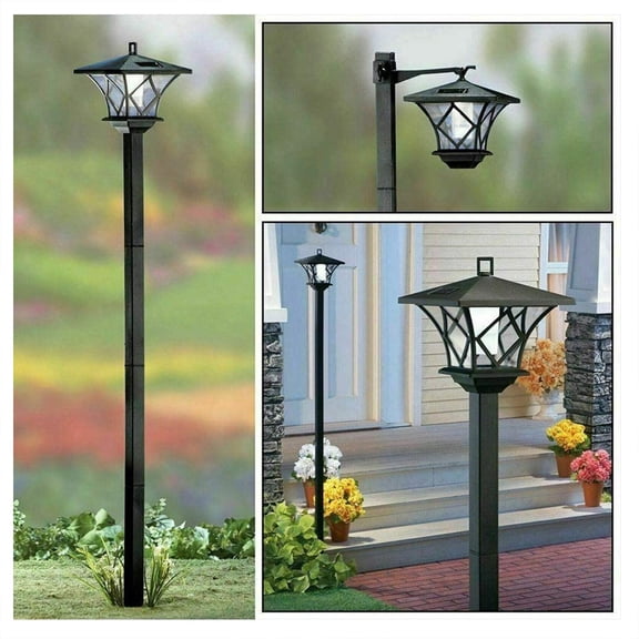 Blukids Solar Lamp Post Lights Weather-Resistant Decorative Solar Lamp Post, 59 in