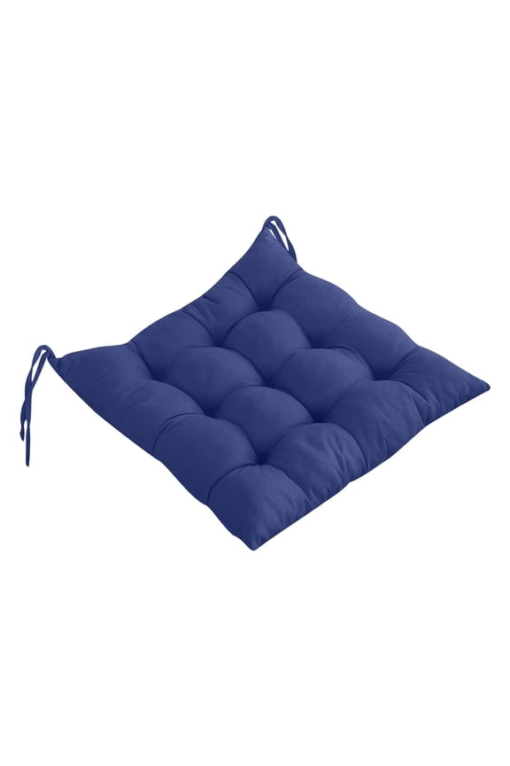 Solid Chair Cushion with Ties Non-slip Breathable 15×7" Outdoor and Indoor Chair Pad Soft & Comfortable Patio Seat Cushion for Dining chair Kitchen Chair Sofa Office