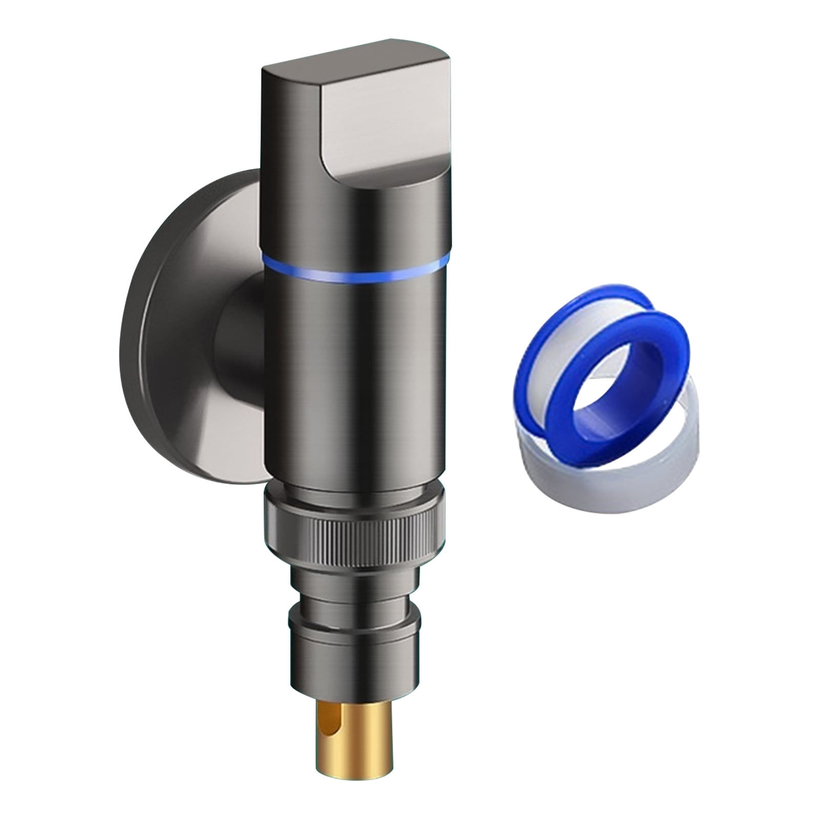 Blukids Washing Machine Faucet Washing Machine Shut off Valves Shower Plumbing Shut off Valves Washer Shut off Valves Plated Angle Stop Valves Sink Shut off Valves Bathroom Supply(A)