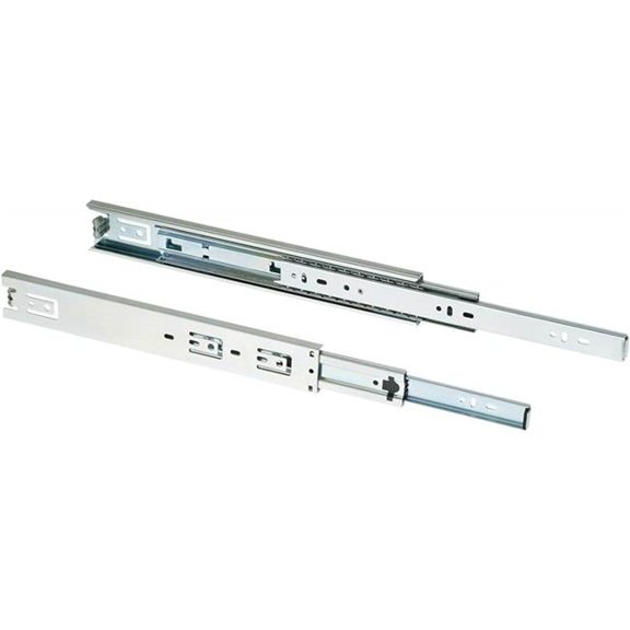 Blum  0.625 in. 21 Movento Mat Side Mount Drawer Slides - 100 lbs