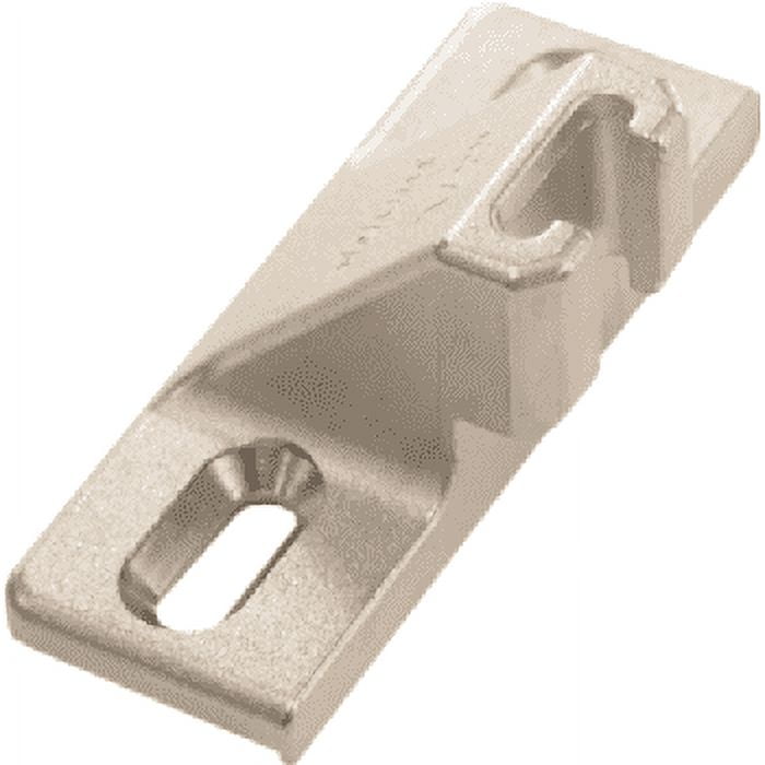 Blum 1/2" Overlay Compact 33 Faceframe Hinge Edge Mount Mounting Plate, Nickel Plated
