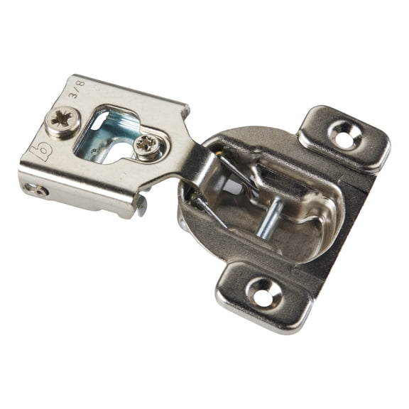 Blum 105 Degree Compact 38N 1/2" Overlay Screw-On Edge Mount Hinge