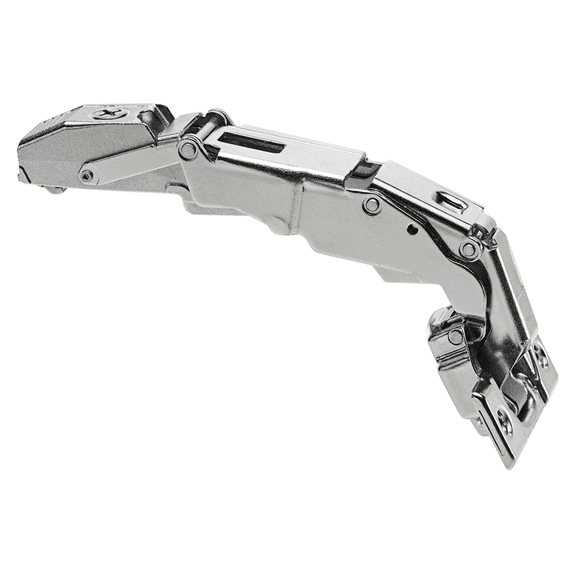 Blum 155 Degree Clip Top Zero Protrusion Screw-On Self-Closing Hinge, Nickel Plated