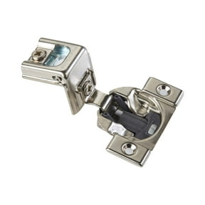 Blum 2-Pack 110 Degree Blumotion Compact 39C Series 1-1/2" Overlay Screw-On Soft-Closing Cabinet Hinge, Nickel Plated